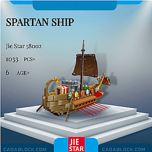 JIESTAR 58002 SPARTAN SHIP Creator Expert