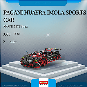MOYU MY88022 Pagani Huayra Imola Sports Car Technician