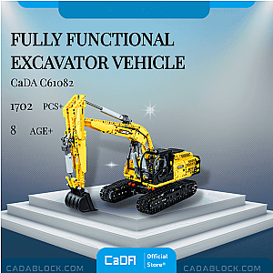 CaDa C61082 Fully Functional Excavator Vehicle Technician