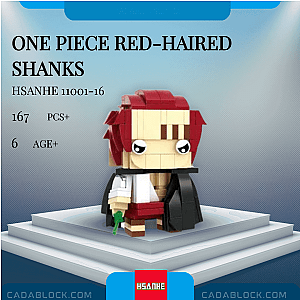 HSANHE 11001-16 One Piece Red-Haired Shanks Movies and Games