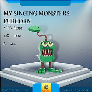 MOC Factory 89395 My Singing Monsters Furcorn Movies and Games