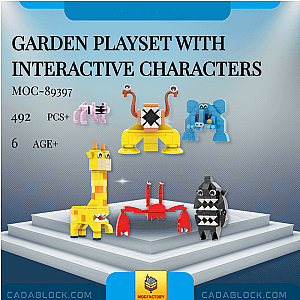 MOC Factory 89397 Garden Playset with Interactive Characters Movies and Games