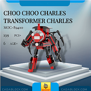 MOC Factory MOC-89400 Choo Choo Charles Transformer Charles Movies and Games