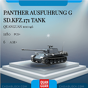 QUANGUAN 100246 Panther Ausfuhrung G Sd.Kfz.171 Tank Military