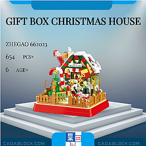 ZHEGAO 662023 Gift Box Christmas House Creator Expert