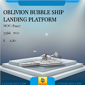 MOC Factory 89413 Oblivion Bubble Ship Landing Platform Space