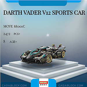 MOYU 88001C Darth Vader V12 Sports Car Technician