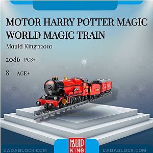 MOULD KING 12010 Motor Harry Potter Magic World Magic Train Technician