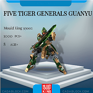 MOULD KING 93002 Five Tiger Generals GuanYu Creator Expert