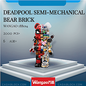 Wangao 188014 Deadpool Semi-Mechanical Bear Brick Creator Expert