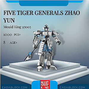 MOULD KING 93003 Five Tiger Generals Zhao Yun Creator Expert