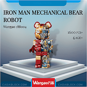 Wangao 188004 Iron Man Mechanical Bear Robot Creator Expert