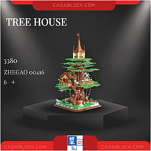 ZHEGAO 00416 Tree House Creator Expert