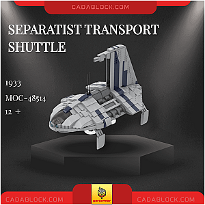MOC Factory 48514 Separatist Transport Shuttle Star Wars