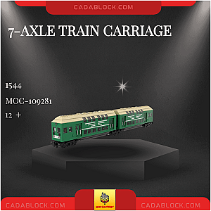 MOC Factory 109281 7-Axle Train Carriage Technician
