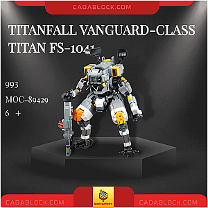 MOC Factory 89429 Titanfall Vanguard-Class Titan FS-1041 Movies and Games