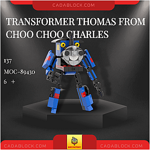 MOC Factory 89430 Transformer Thomas from Choo Choo Charles Movies and Games