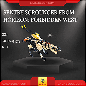 MOC Factory 133774 Sentry Scrounger from Horizon: Forbidden West Movies and Games