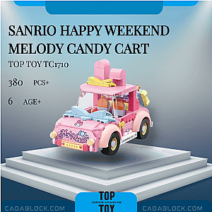 TOPTOY TC1710 Sanrio Happy Weekend Melody Candy Cart Creator Expert