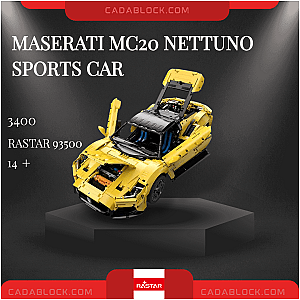 Rastar 93500 Maserati MC20 Nettuno Sports Car Technician