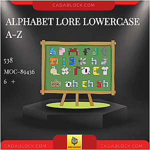 MOC Factory 89436 Alphabet Lore Lowercase A-Z Creator Expert