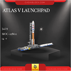 MOC Factory 128611 Atlas V Launchpad Space