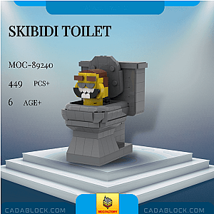 MOC Factory 89240 Skibidi Toilet Movies and Games