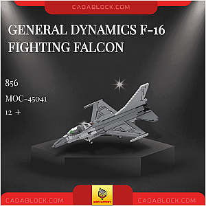 MOC Factory 45041 General Dynamics F-16 Fighting Falcon Military