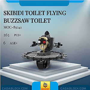 MOC Factory 89241 Skibidi Toilet Flying Buzzsaw Toilet Movies and Games