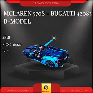 MOC Factory 16029 McLaren 570S - Bugatti 42083 B-Model Technician