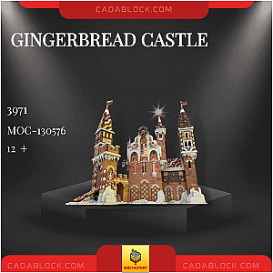 MOC Factory 130576 Gingerbread Castle Modular Building