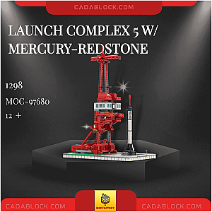 MOC Factory 97680 Launch Complex 5 w/ Mercury-Redstone Space