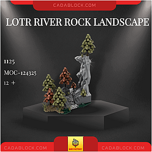 MOC Factory 124325 LOTR River Rock Landscape Movies and Games