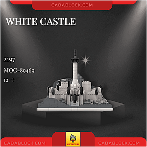 MOC Factory 89469 White Castle Modular Building