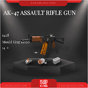 MOULD KING 14020 AK-47 Assault Rifle Gun Military