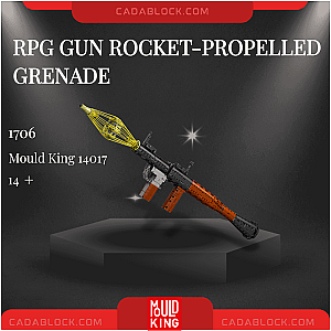 MOULD KING 14017 RPG Gun Rocket-propelled Grenade Military