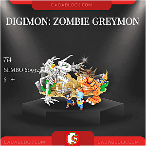 SEMBO 609321 Digimon: Zombie Greymon Creator Expert