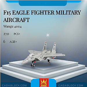 WANGE 4004 F15 Eagle Fighter Military Aircraft Military