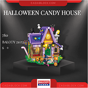 BALODY 21052 Halloween Candy House Creator Expert