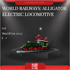 MOULD KING 12022 World Railways: Alligator Electric Locomotive Technician