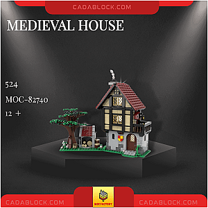 MOC Factory 82740 Medieval House Modular Building