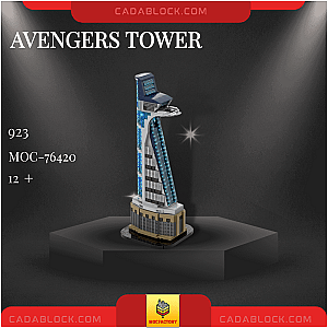 MOC Factory 76420 Avengers Tower Modular Building