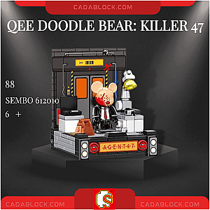 SEMBO 612010 Qee Doodle Bear: Killer 47 Creator Expert