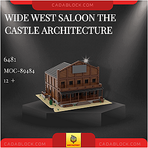MOC Factory 89484 Wide West Saloon The Castle Architecture Modular Building