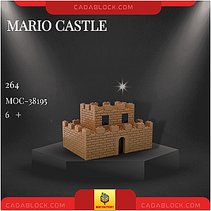 MOC Factory 38195 Mario Castle Modular Building