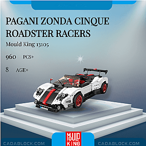 MOULD KING 13105 Pagani Zonda Cinque Roadster Racers Technician