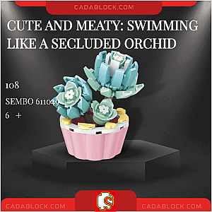 SEMBO 611049 Cute and Meaty: Swimming Like A Secluded Orchid Creator Expert