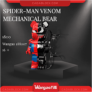 Wangao 188007 Spider-Man Venom Mechanical Bear Creator Expert