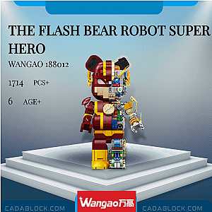 Wangao 188012 The Flash Bear Robot Super Hero Creator Expert