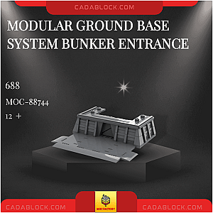 MOC Factory 88744 Modular Ground Base System Bunker Entrance Star Wars